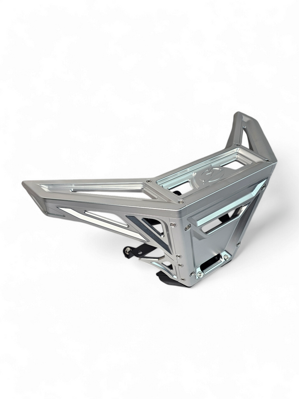 2017 to Current Can-Am X3 Maverick Machined Billet Front Winch Bumper (Clear Anodize)