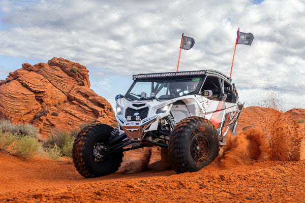 2017 to Current Can-Am X3 Maverick Machined Billet Front Winch Bumper (Clear Anodize)