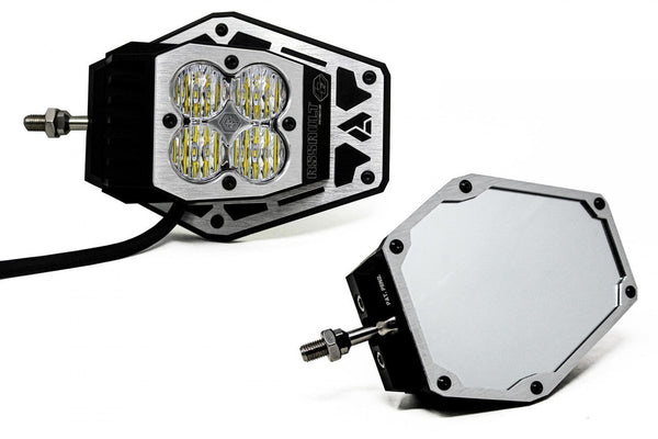 Squadron Nighthawk Mirror UTV LED Light Kit 1.75" Cage