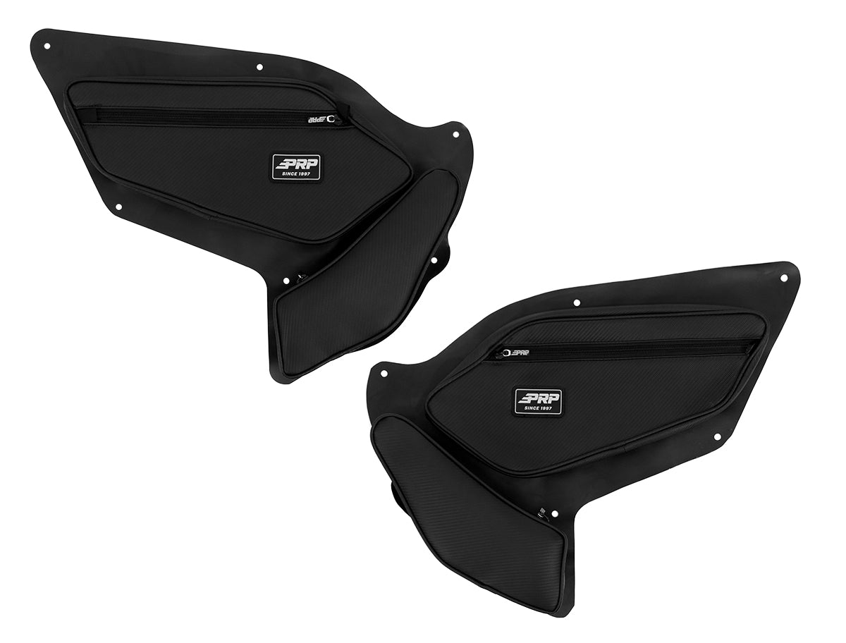 FRONT DOOR BAGS WITH KNEE PADS FOR POLARIS RZR PRO XP (PAIR) - 0