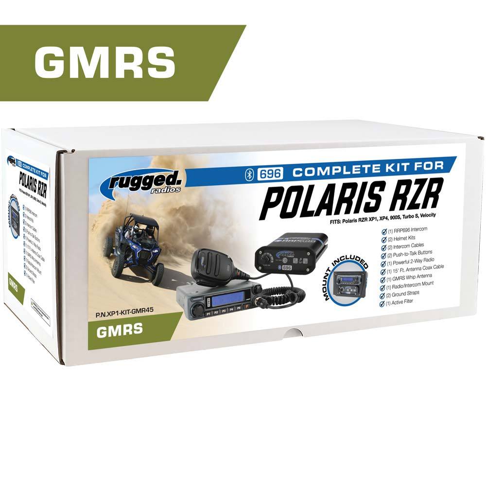 *Powerful 45-Watt GMRS Radio* Polaris RZR Complete UTV Communication Kit